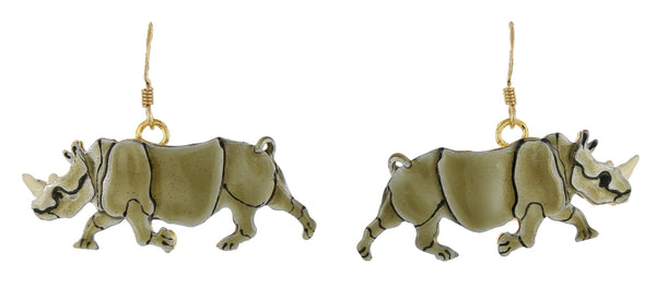 Rhino Earrings