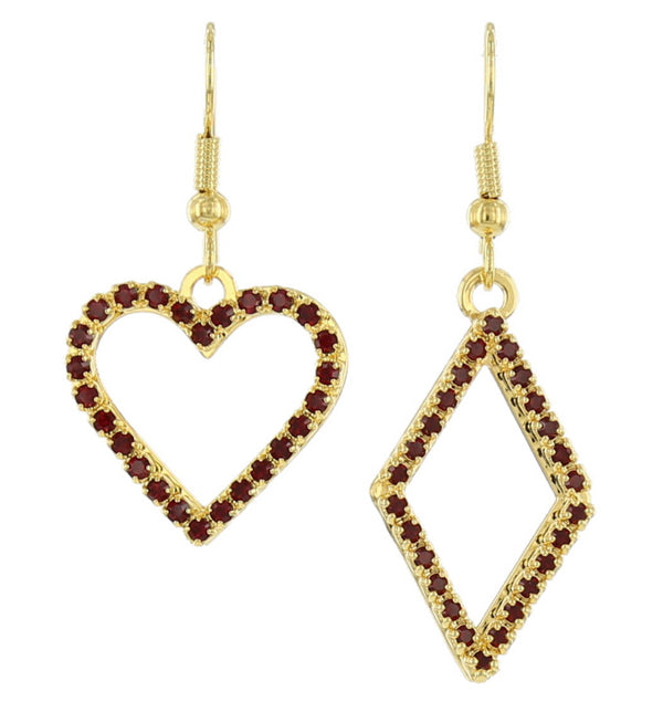 Heart and Diamond Baubles