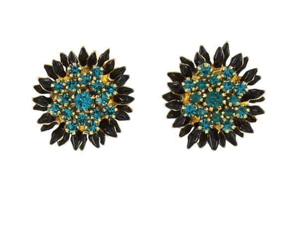 Sunflower Dots Blue Zircon