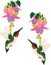 Hummingbird & Fuchsias