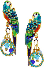 Mango Macaw Earrings - Blue