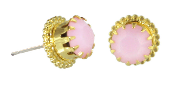 Earring 42 Rose Alabaster Gold