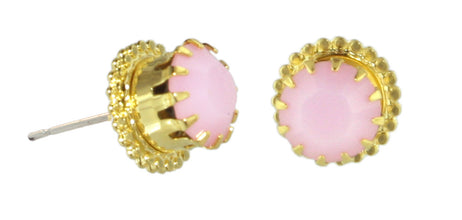 Earring 42 Rose Alabaster Gold