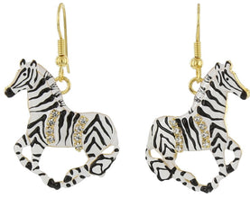 Zebra Earrings